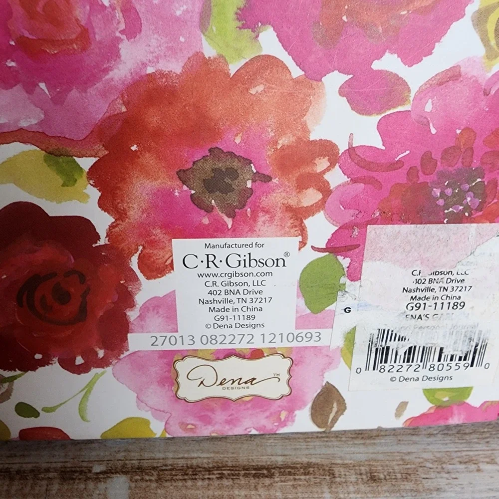Dena Designs CR Gibson Floral Bound Personal Journal 244 Pages Pink Tassels NEW